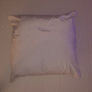White Velvet Oversized 30” Euro Shams with Pillows - Set of 3 for King Size Bed